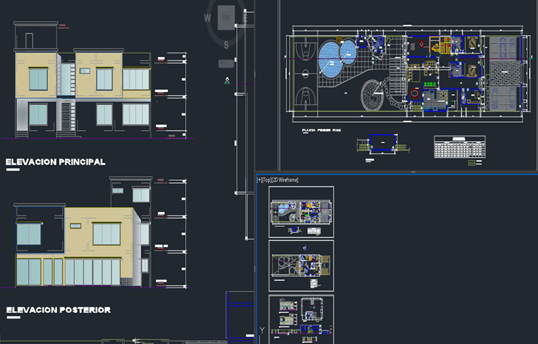 دانلود فایل اتوکد نقشه پروژه ویلای مجموعه‌ای به همراه تمامی محاسبات | Collective Villa Project Drawing And All Calculations